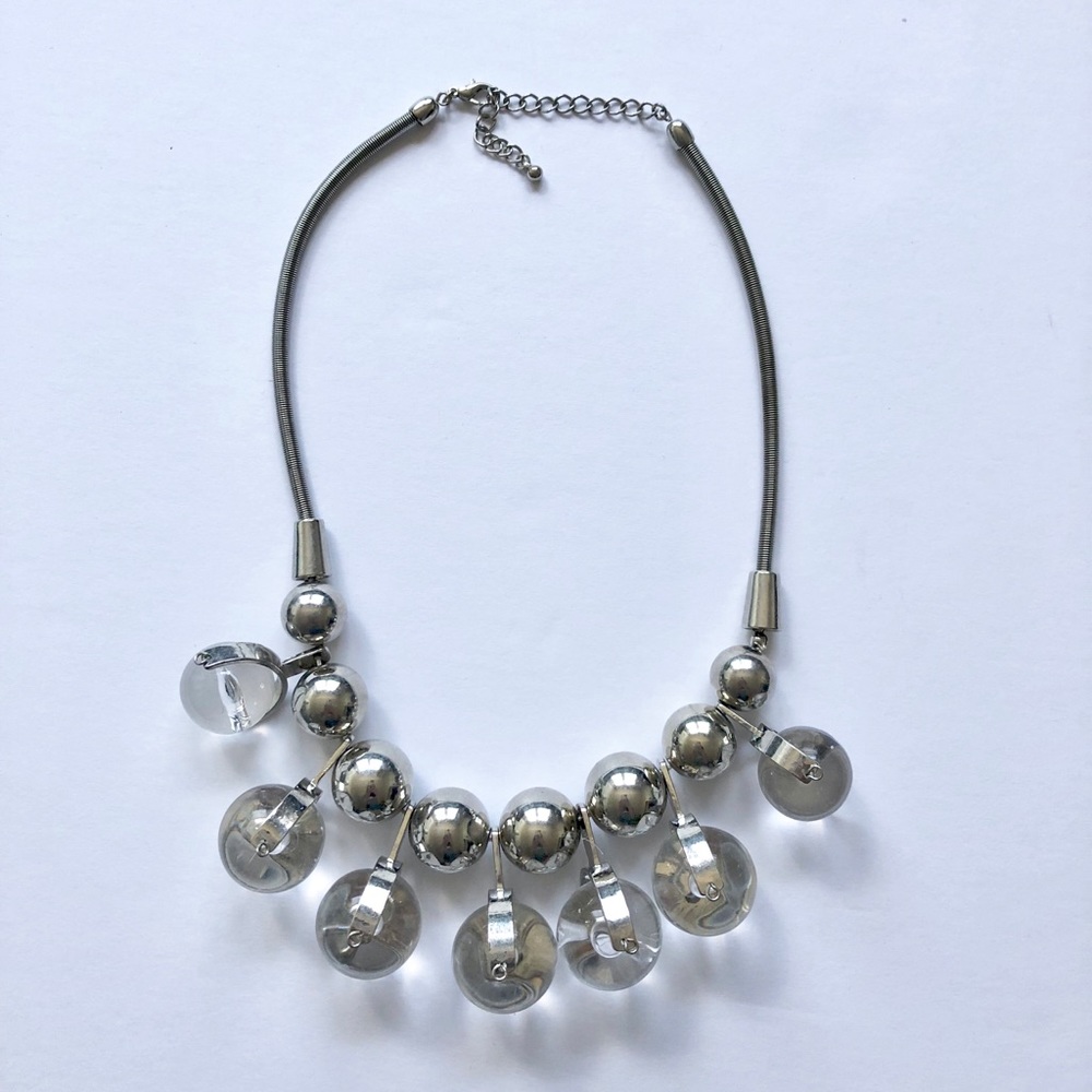 Silver Statement Necklace - image 1